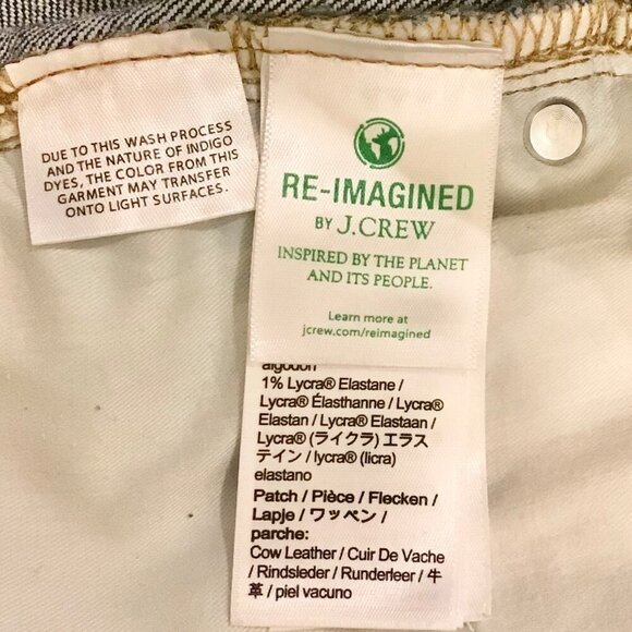 J. Crew 30 (US 10) 9” Demi Boot Crop Women’s Jeans Palmyra Wash BP487 - Picture 8 of 10